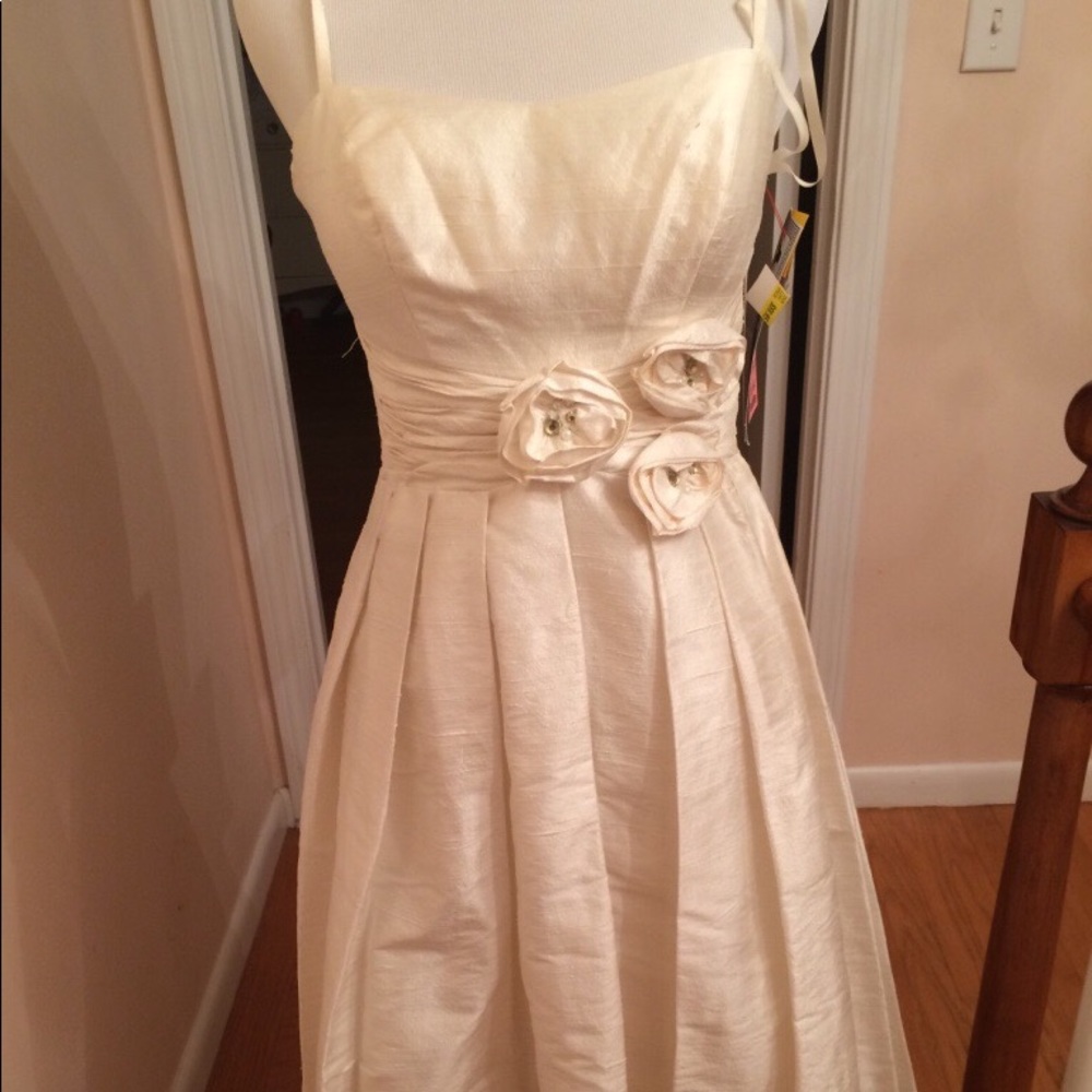 Eliza J Petite Ivory Dress