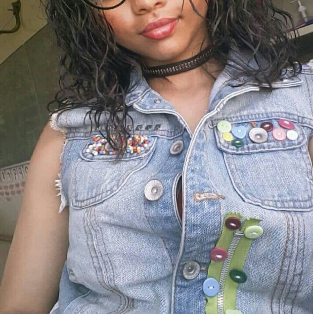 Denims Button Zipper Vest