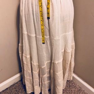 J.Gee Cotton Lace Ivory Skirt NWT
