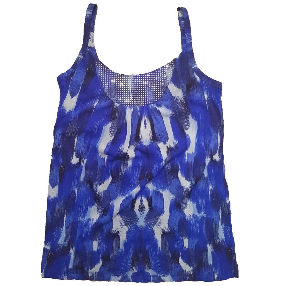 INC dressy tank with accents, S