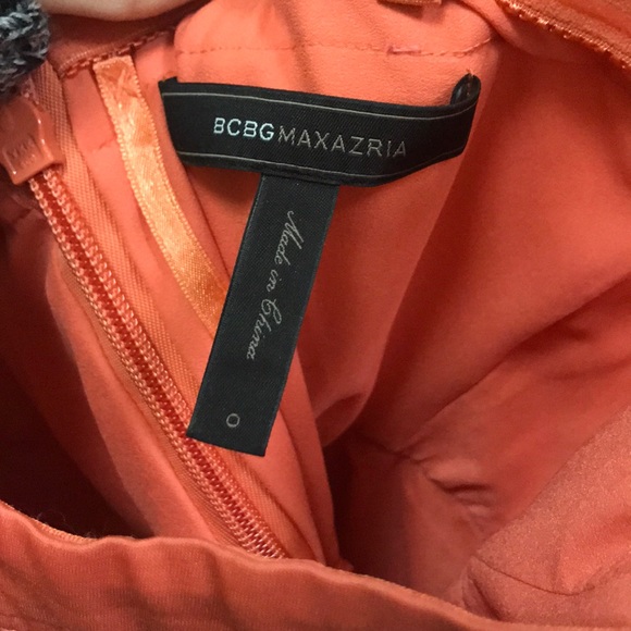 BCBG MaxAzria Pink/coral prom dress - Picture 2 of 4