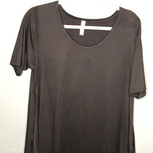 L chocolate brown perfect T