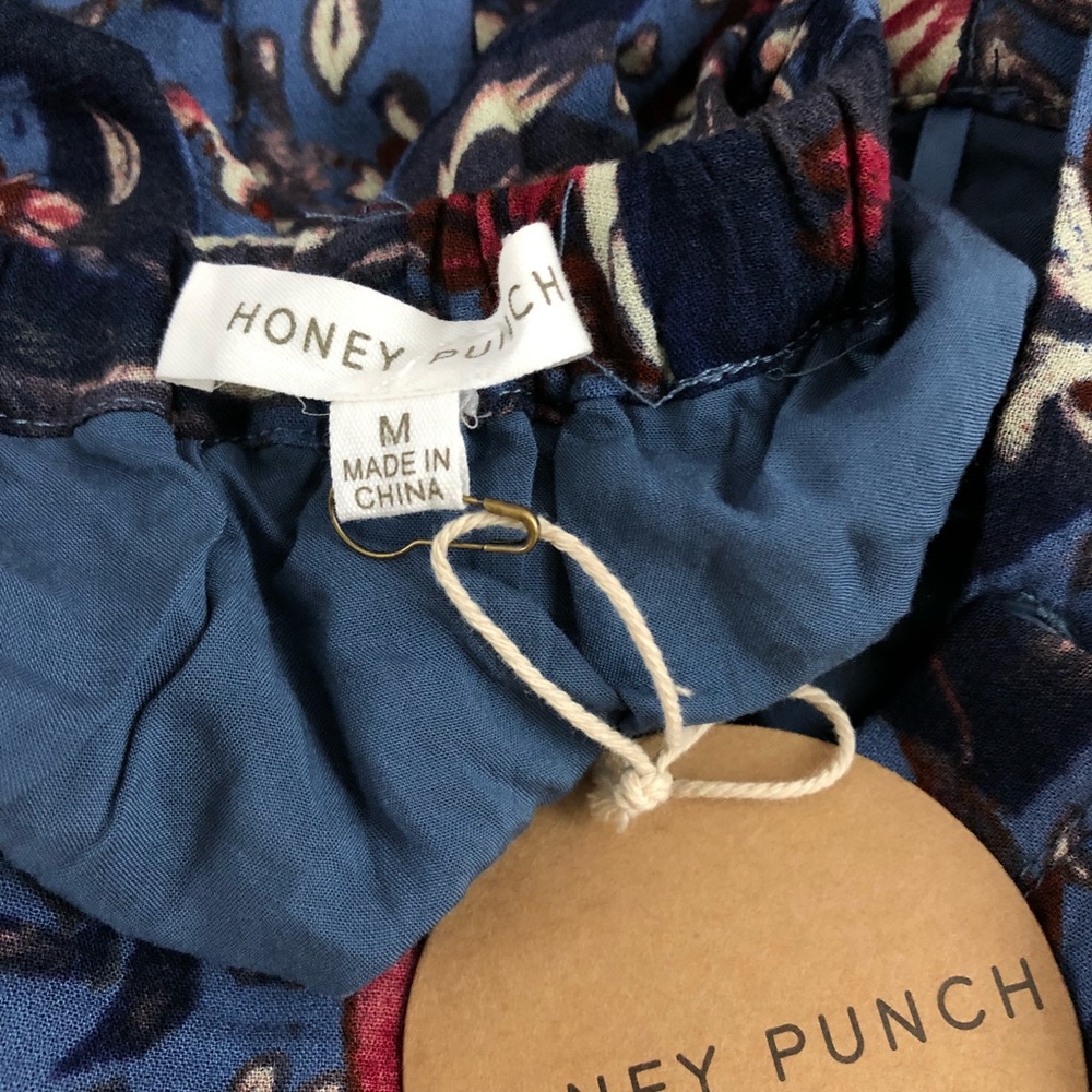 Honey Punch blue vintage floral wrap maxi skirt - Picture 7 of 7
