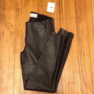 Vegan leather pants.