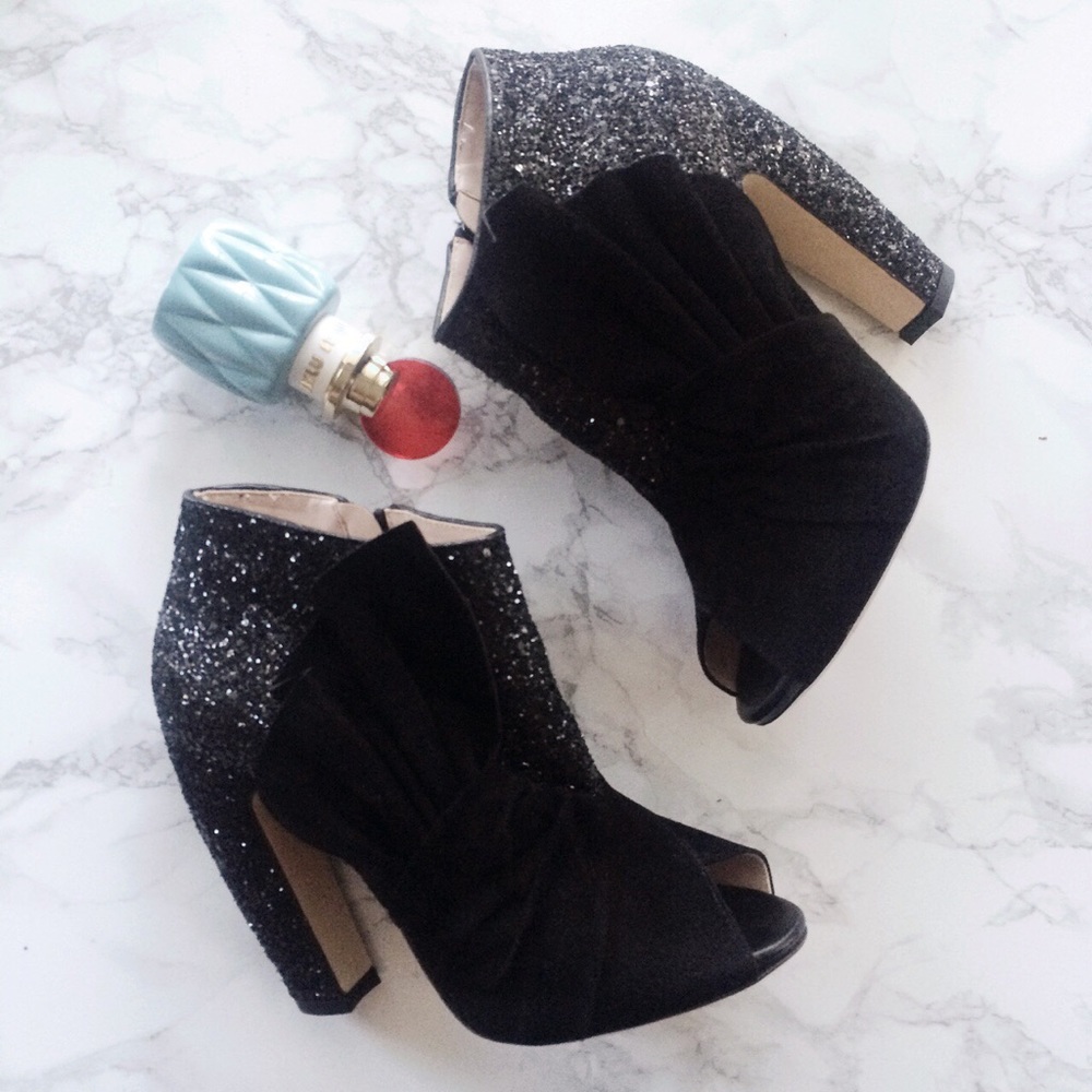 Miu Miu By Prada Runway Side Bow Glitter Curve Ba… - image 2