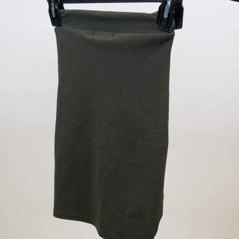 Olive green skirt