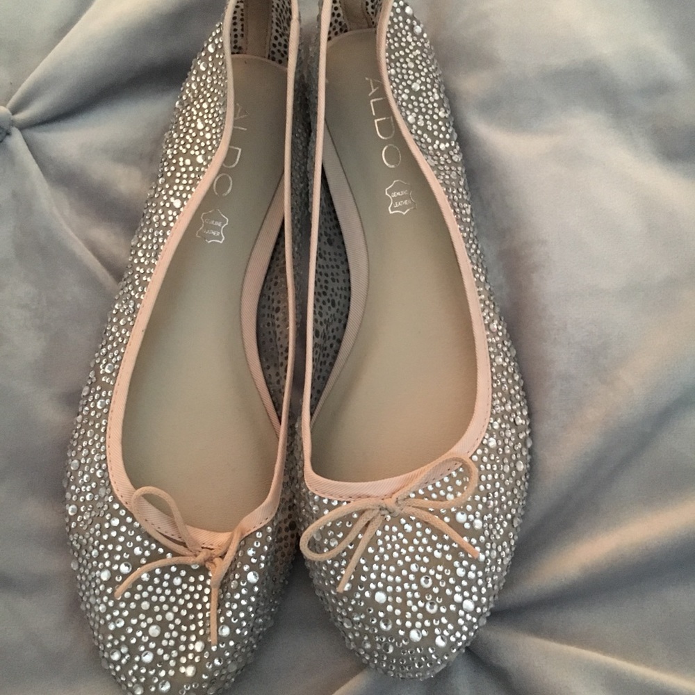 Aldo Rhinestone flat shoes size 38.5