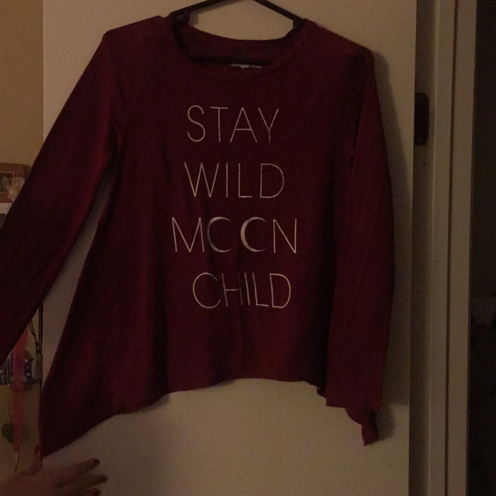 New, long sleeved top