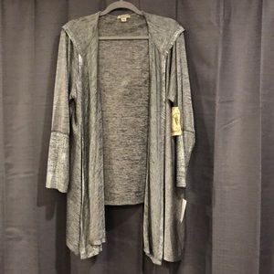 Ladies Plus Size Cardigan with Hood