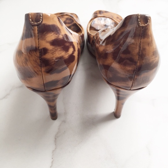 J. Crew animal print peep toe heels - Picture 3 of 5