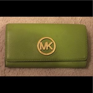 Michael Kors Lime Green Wallet
