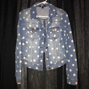 Polka Dot Jean Jacket