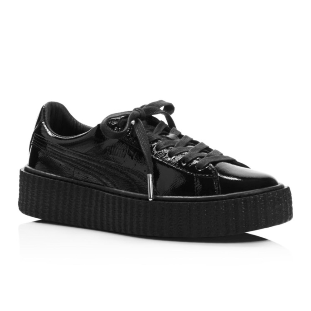 Fenty puma by rihanna glossy black creepers