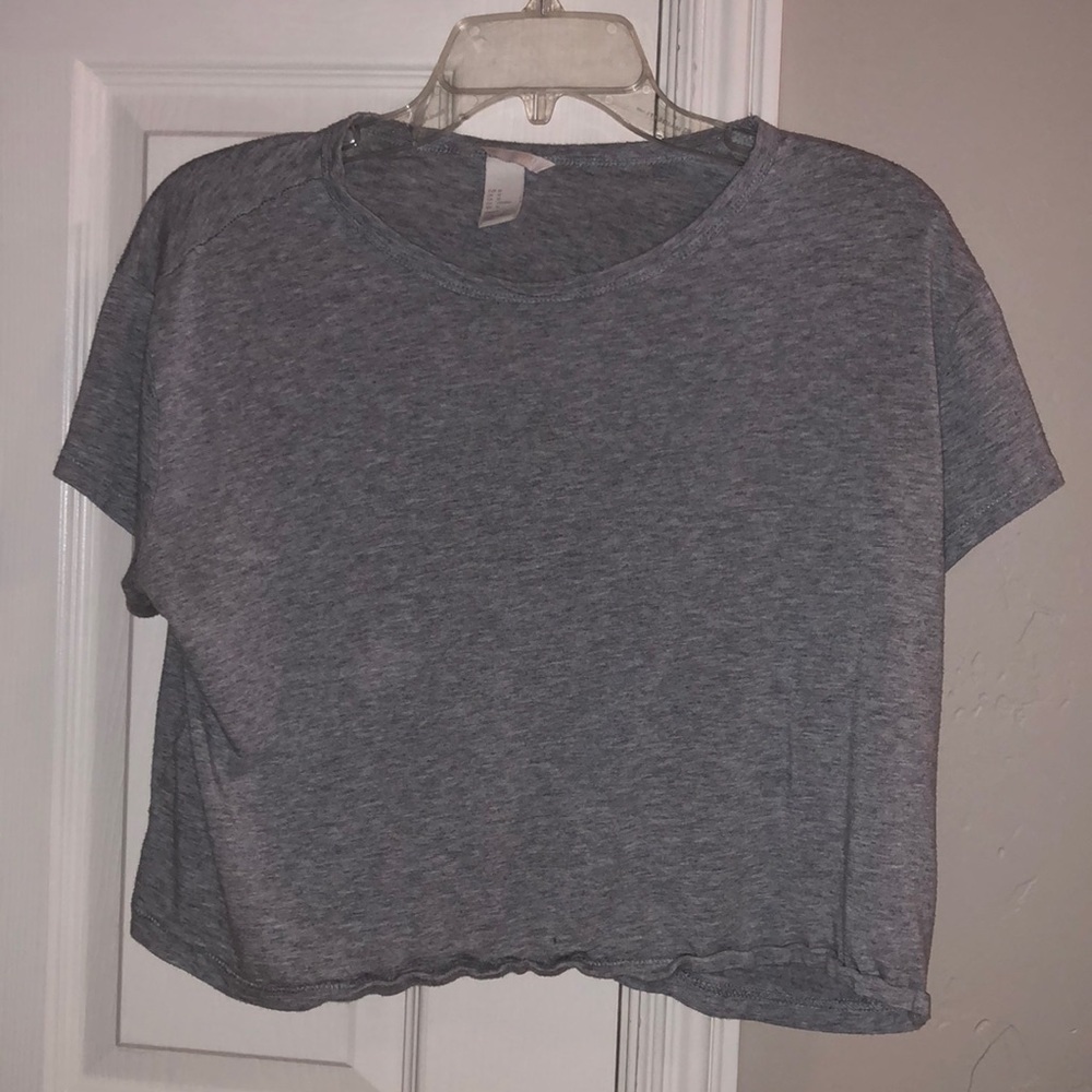 Grey H&M Crop Top