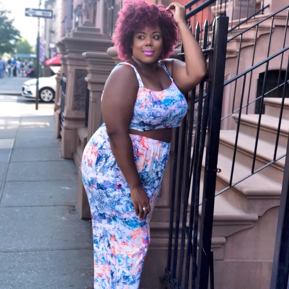 Two Piece Plus Size Matching Set