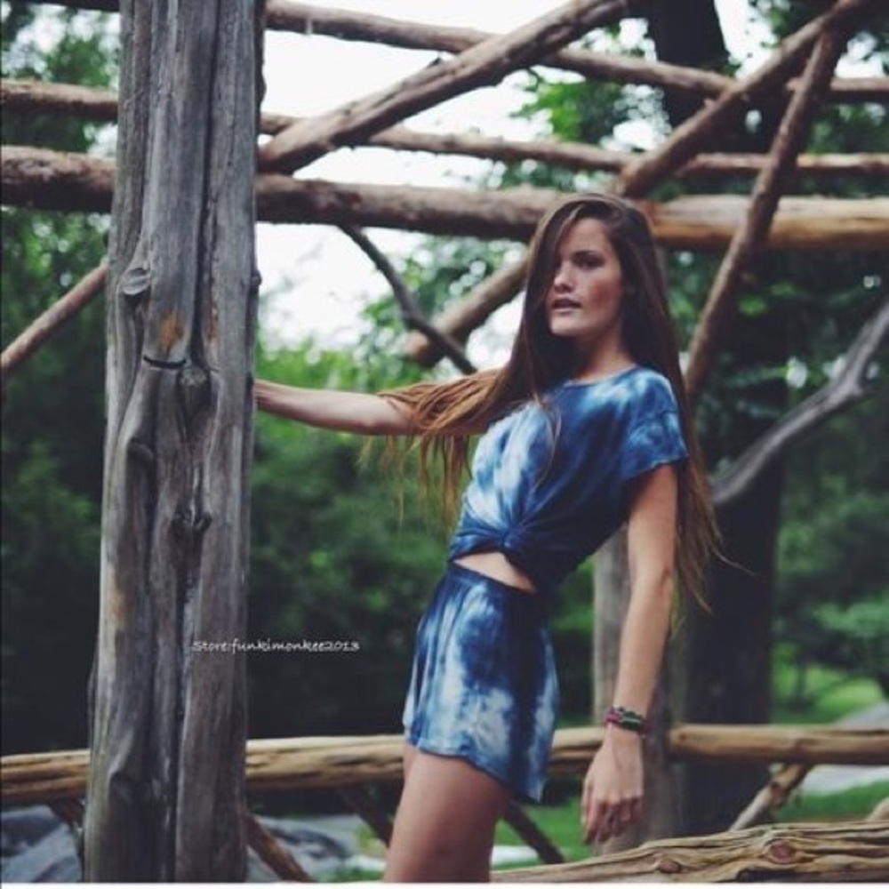 Brandy Melville remi tie dye shorts