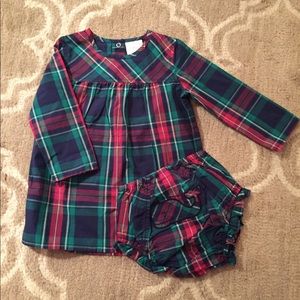 Baby girl Vineyard Vines holiday plaid dress