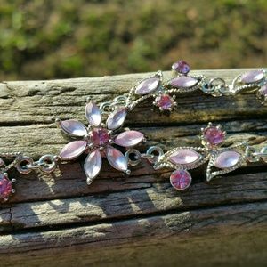 Purple crystal flower necklace from Icing NWOT