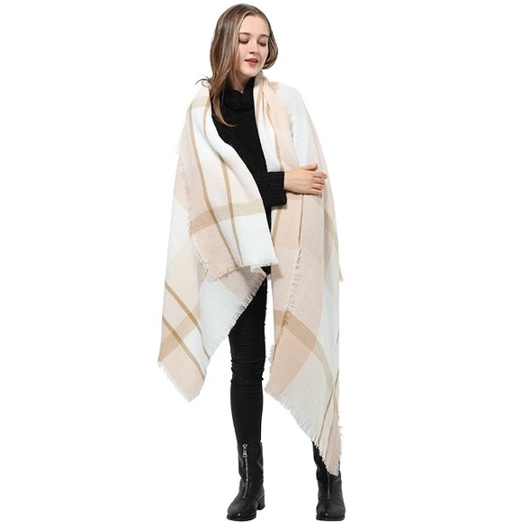 💥 SALE Peaches n Cream Ultra Plush Blanket Scarf - Picture 3 of 5