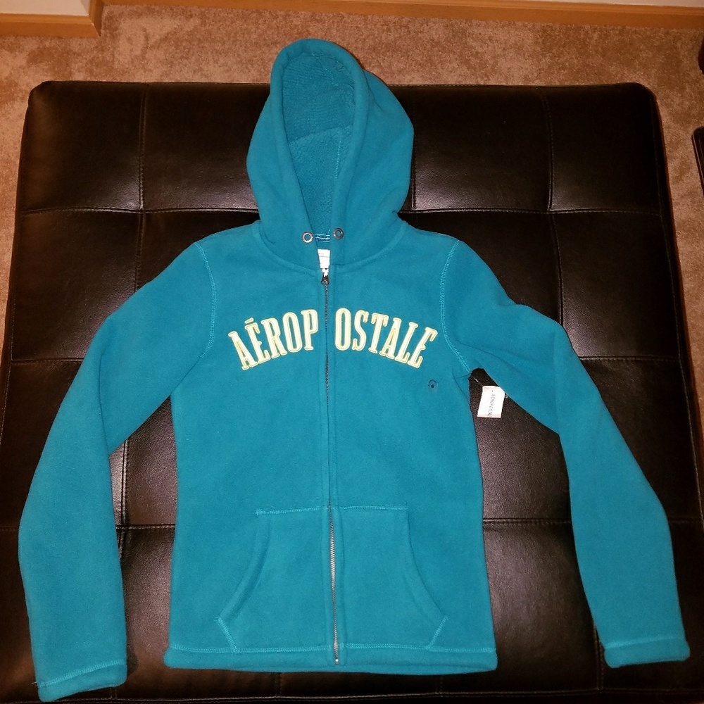 Aeropostale Super Soft Teal Hoodie