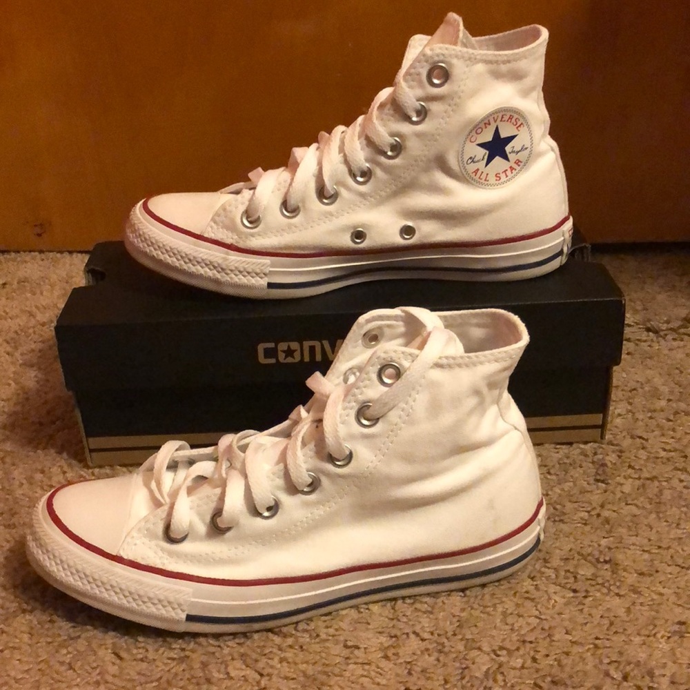 High-Top White Converse, Chuck Taylors