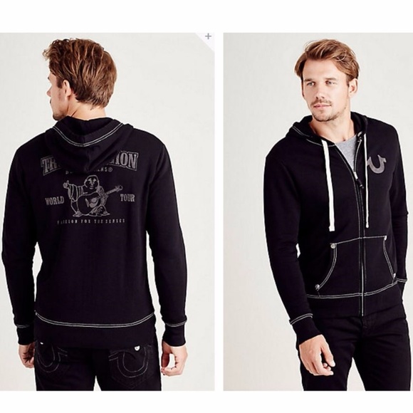 *NWT* TRUE RELIGION Buddha logo hoodie - Black - Picture 3 of 8