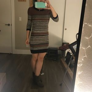 Pink Rose sweater dress