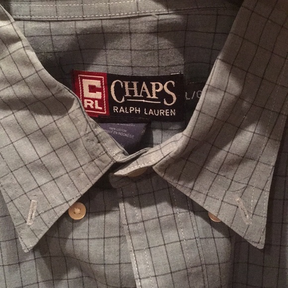Chaps Ralph Lauren Blue Button Down - Picture 3 of 4