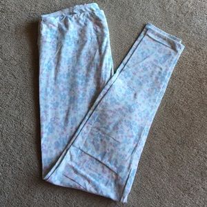 Pastel flower TC leggings