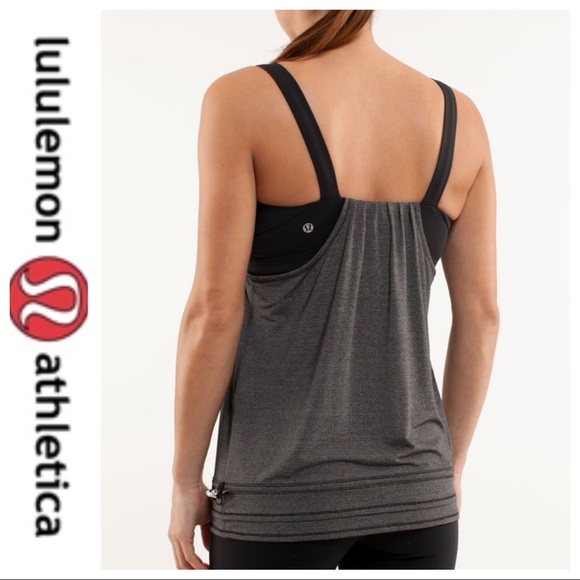 lululemon athletica Tops - 💕SALE💕Lululemon Run: Back on Top Heathered Gray