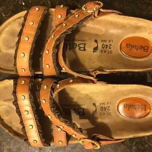 Birkenstock, Betula brown slide on sandal