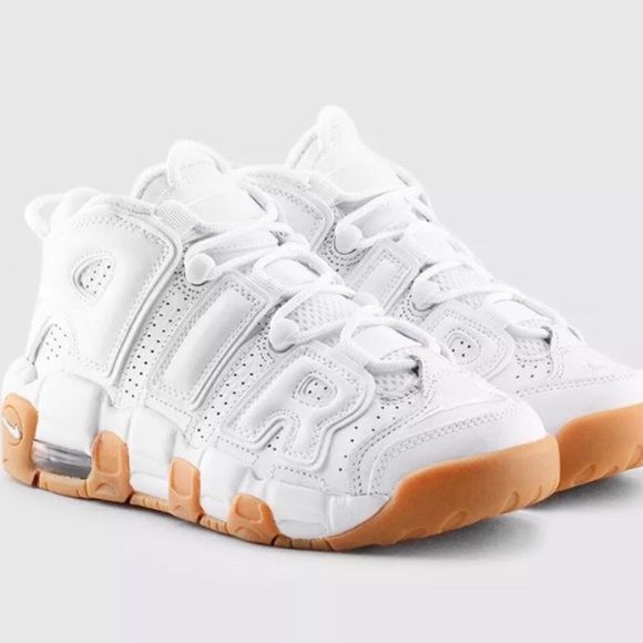 white uptempo gum bottom