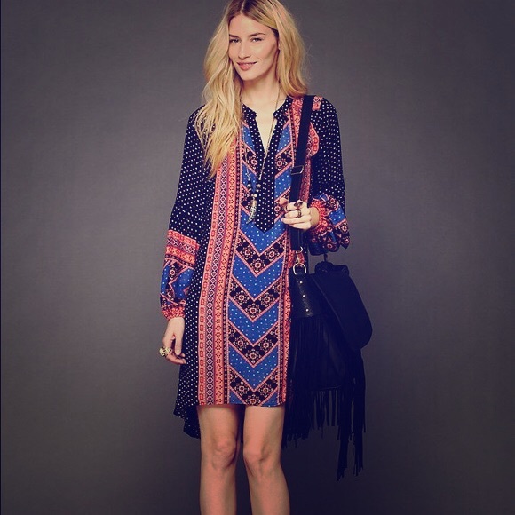 Free People Peacemaker boho peasant dress XS / S - Picture 3 of 6