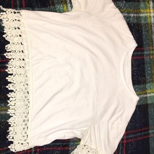 White crop top
