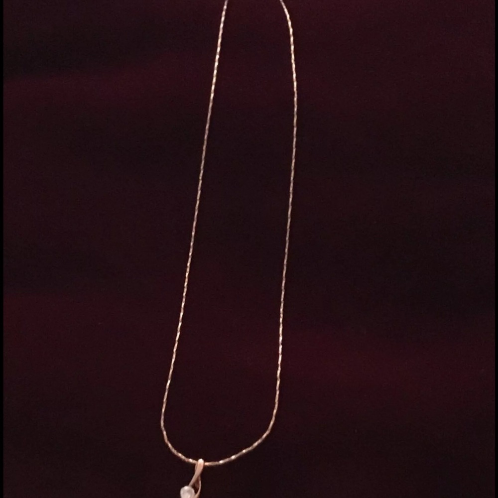 18k rose gold plated necklace - Picture 2 of 3