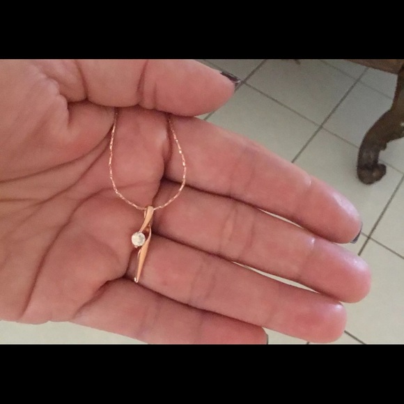 18k rose gold plated necklace - Picture 3 of 3