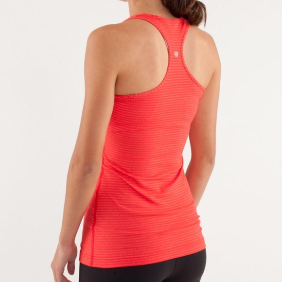lululemon athletica Tops - Lululemon Love Red Striped Cool Racerback Tank 6