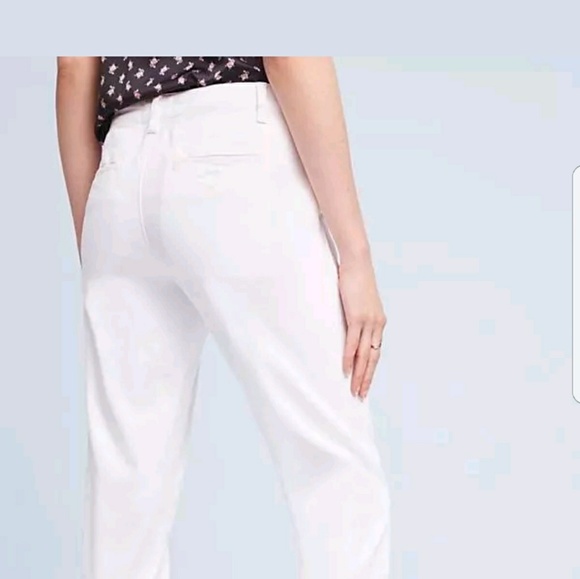 NWT!💕 ANTHROPOLOGIE 💕WHITE RELAXED CHINOS. - Picture 4 of 8