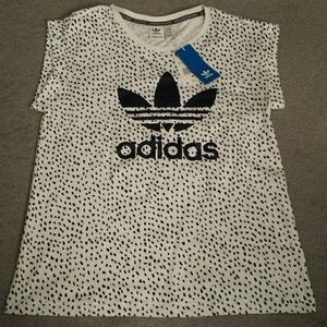 Adidas Spotted Boyfriend Roll up sleeve shirt