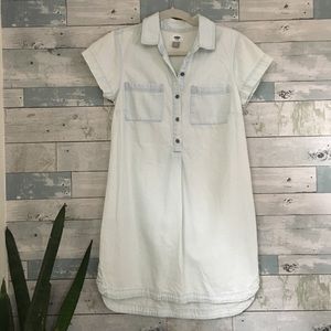 Old Navy Small Chambray Shirt Sleeve Dress