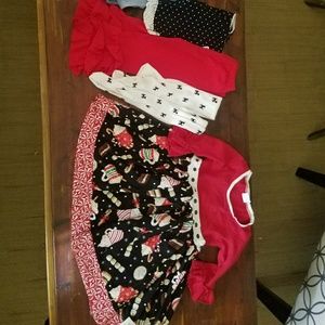 Kpea Christmas dress 3T with other brand bottoms