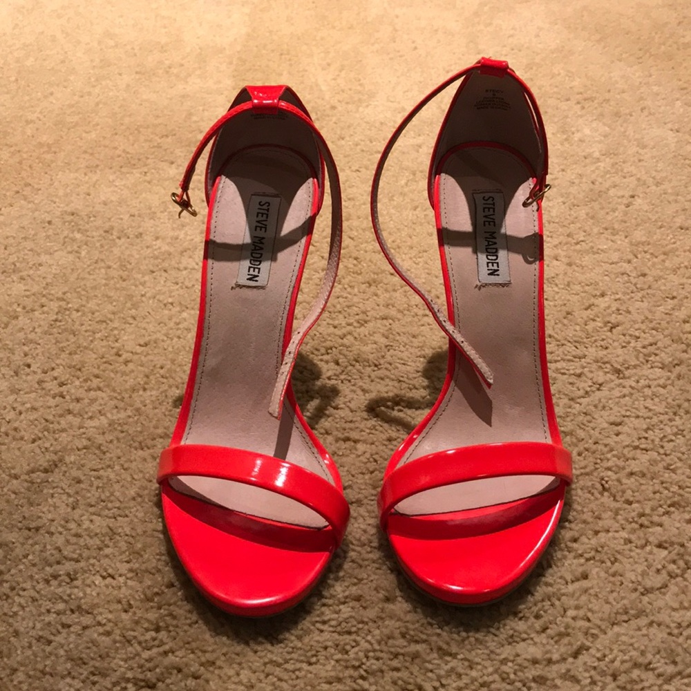 Neon Orange Steve Madden Heels