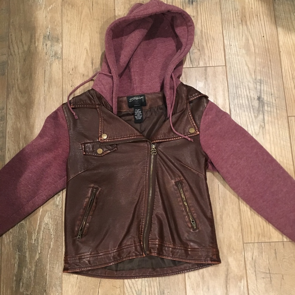 STUSSY Leather Jacket!!