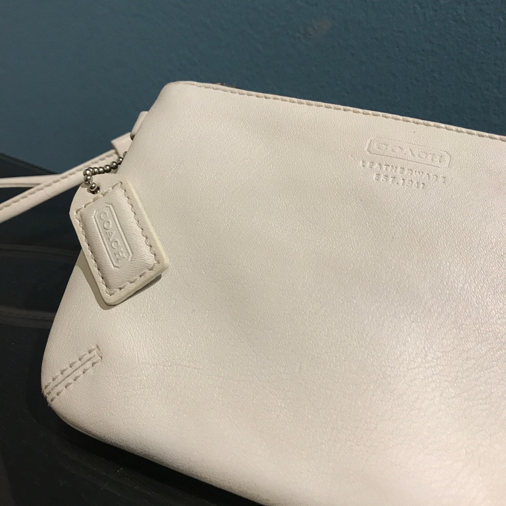 COACH corner zip wristlet