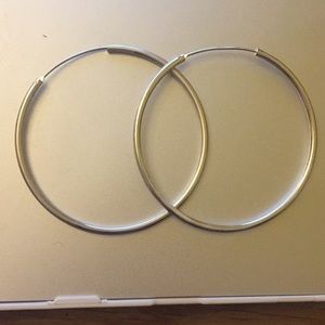 Sterling silver hoop earrings