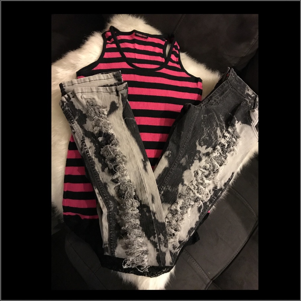 Tank top & jeans bundle