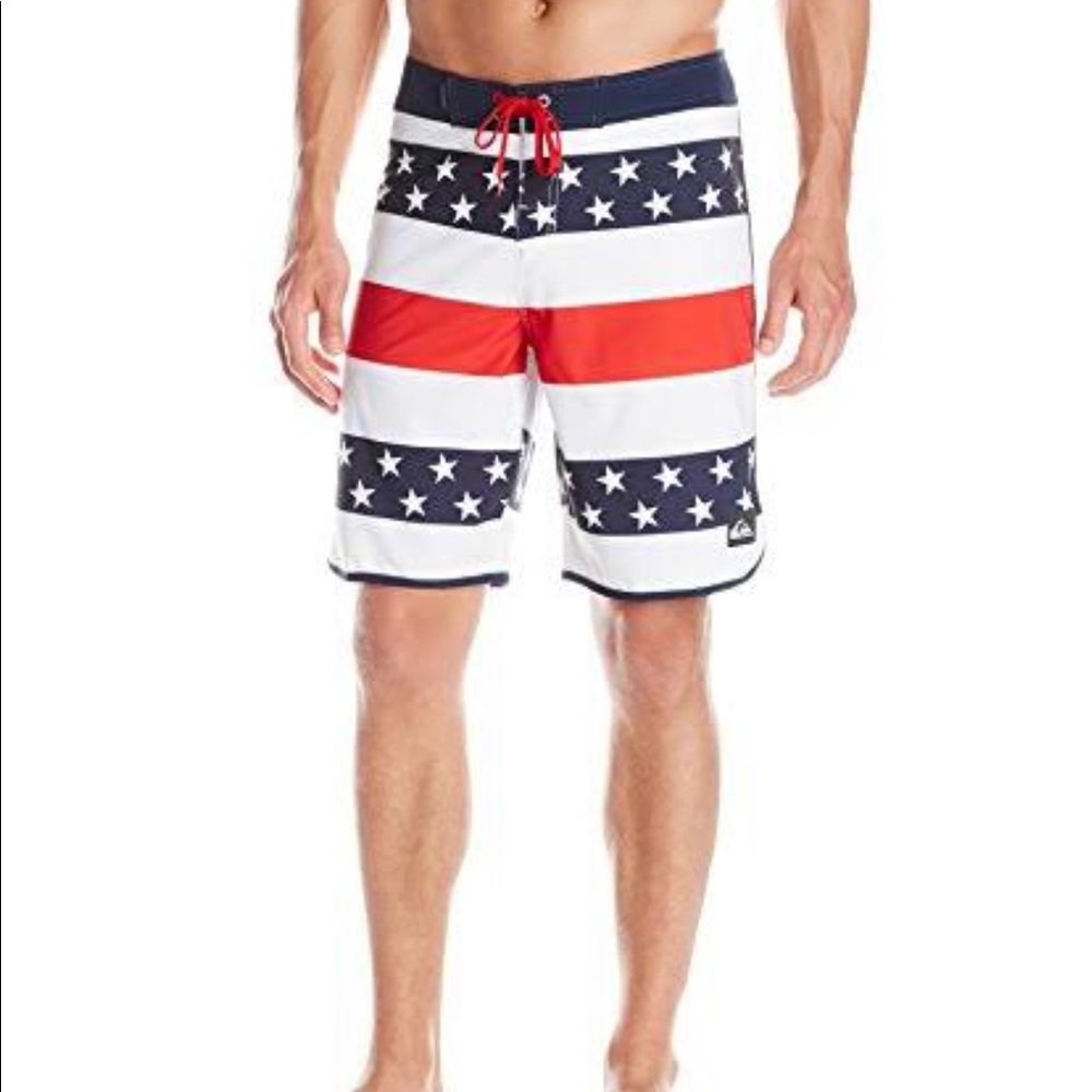 Quicksilver American flag board shorts