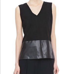 Vince suede leather top