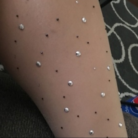 💎 1 pair of rhinestone bling nylons available in various colors 💎 - Picture 4 of 8