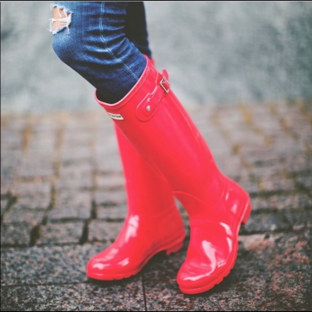 Tall Hunter Rain Boots-Woman's Size 8